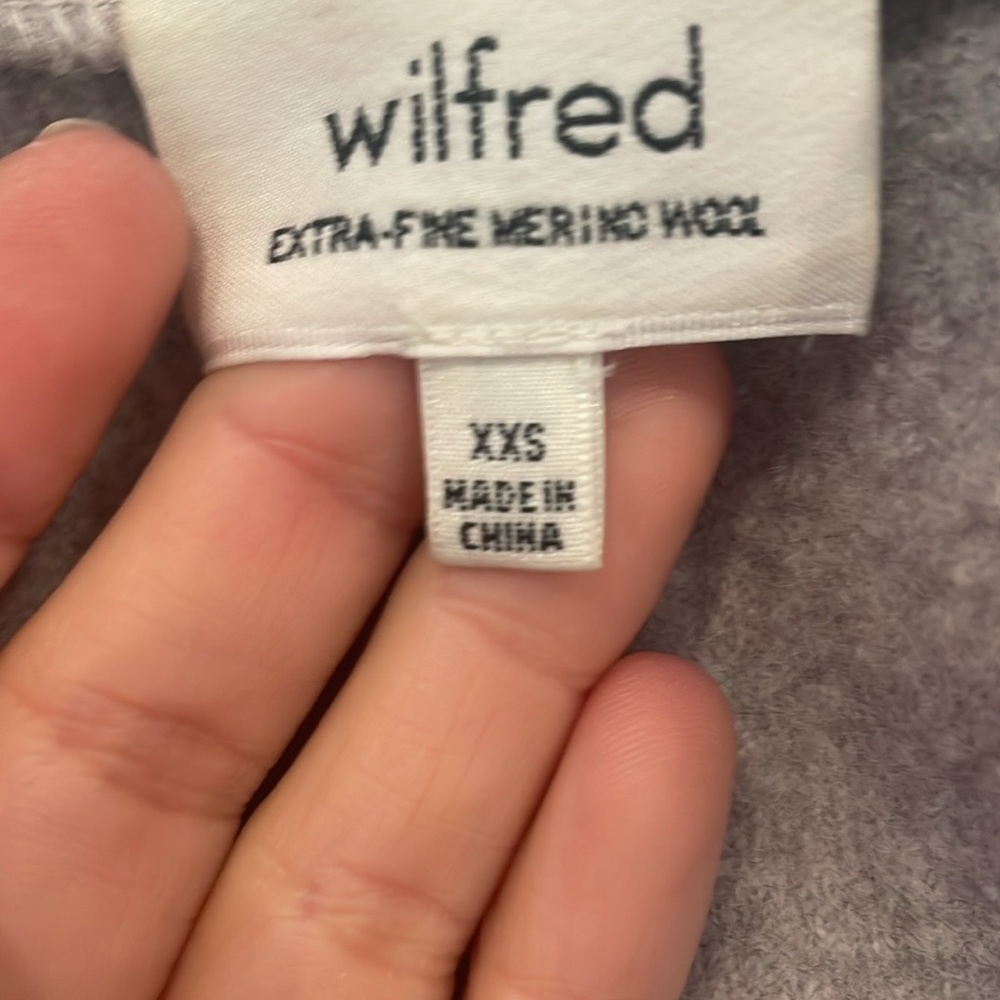 Aritzia Merino Wool coat Gray XXS - Picture 9 of 9